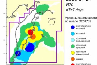 Уровень сейсмичности с 16 по 23 января 2026 года Камчатский филиал ФГБУН ФИЦ &quotЕдиная геофизическая служба Российской академии наук&quot (18+).