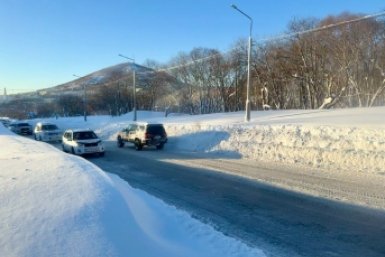 Зимние дороги Петропавловска-Камчатского ИА KamchatkaMedia