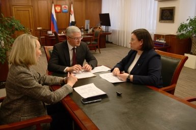 Встреча губернатора и нового министра Правительство Камчатского края