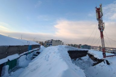 Крыша пострадавшего здания ИА KamchatkaMedia