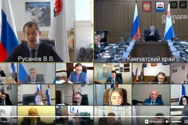 Скрин трансляции заседания Правительства Канал &quotСолодов LIVE&quot в соцсети ВК (18+)