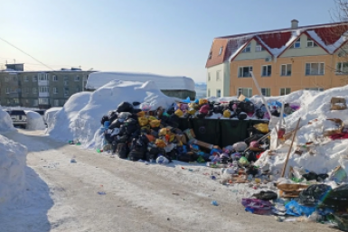 &quotМусор наступает&quot - комментируют жители ситуацию у контейнерной площадки. ИА KamchatkaMedia