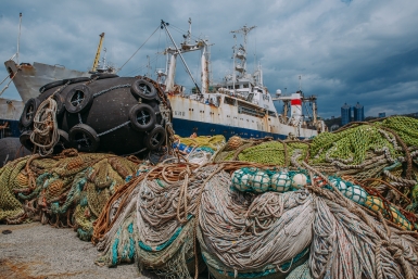 порт, рыболовство, сети, рыбаки, корабль, судно, рыболовецкие сети, сеть, рыбалка Мария Смитюк, ИА PrimaMedia.ru