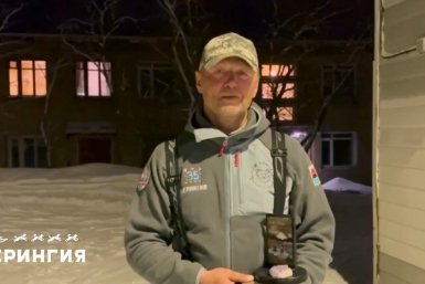 Обладатель приза Владимира Самарского в 2026 году - участник &quotБерингии&quot Алексей Попов Скрин/ видео оргкомитета гонки