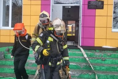 Учения в Елизове ГУ МЧС России по Камчатскому краю
