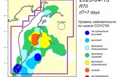 Сейсмическая активность на Камчатке уже три недели держится на среднем уровне 