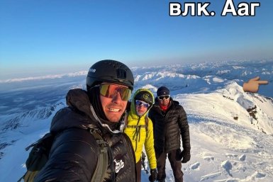Никита Филиппов с командой прошёл траверс 5 вулканов Камчатки менее чем за сутки