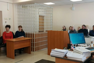 Василя Вершинина в зале суда пресс-служба судов Камчатского края