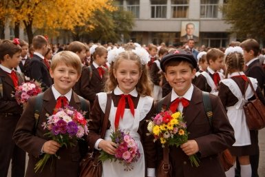 Советские школьники могли ответить на все вопросы Сгенерировано ИИ