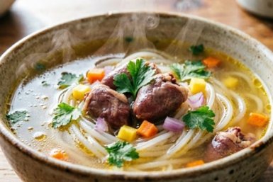 Суп из куриных сердечек с вермишелью - бюджетно, вкусно, насыщенно