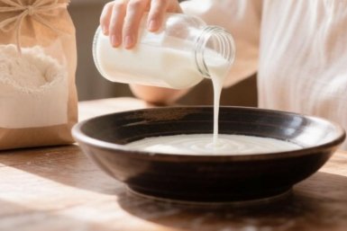 Если нет кефира для теста: Готовлю его сама - 5 минут, и начинаю печь вкусняшки