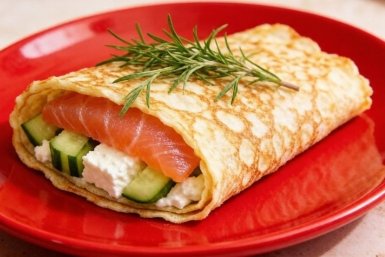 Полезный завтрак или перекус: Готовим нежный белковый рулет - сытно и вкусно