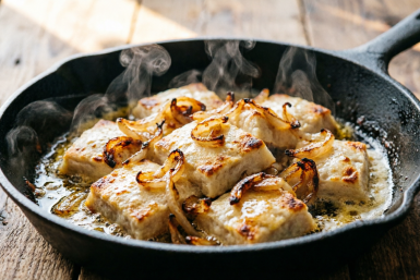 Варю 2 картошки и режу лук: На выходе такая вкуснота, что язык проглотить можно