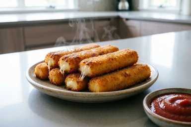 Сырные палочки за 4 минуты: хрустящие снаружи, нежные внутри — вкусняха на скорую руку