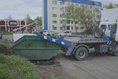В Петропавловске-Камчатском устанавливают бункеры для крупногабаритного мусора kamgov.ru