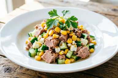 Беру банку тунца: Готовлю обалденный салат: Вкус - пушка, и без вреда для талии