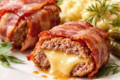 Не котлеты, а вкуснее: Готовлю зразы с сыром в беконе - домашние молят о добавке