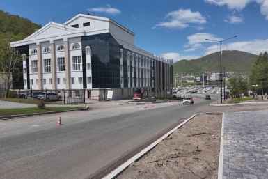 Ремонт тротуаров в Петропавловске‑Камчатском: обновляют улицу Ленинскую