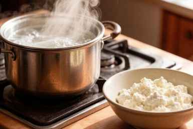 Бросаю 1 кг творога в кипяток: И вот что получаю на выходе - невероятная вкусняшка