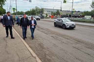 Врип мэра столицы Камчатки Воровский проверил ход ремонта дороги между 8 и 10 км