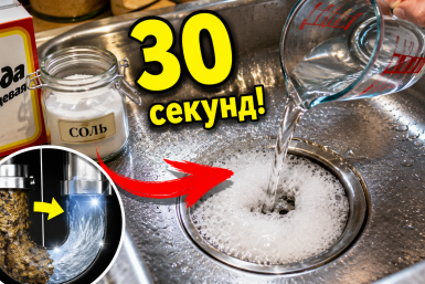 Засор в раковине улетит за 30 секунд без химии и вантуза: 1 комбинация из кухонного шкафа – лайфхак Создано при помощи ИИ