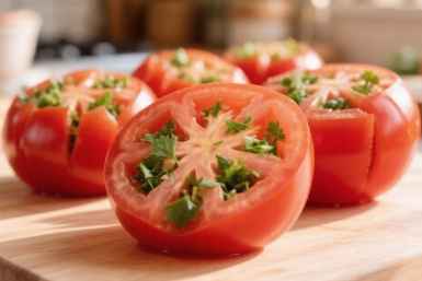 Самые вкусные помидоры к шашлыку: Беру масло и зелень - "бомба" вкуса готова за 8 минут