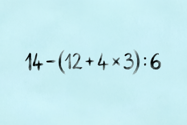 Математический тест на логику: решите пример 14 — (12 + 4 × 3) : 6