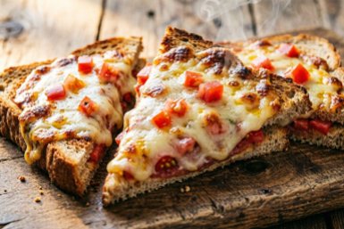 Эти хрустящие горячие бутерброды с помидорами и сыром съедаются мгновенно - готовятся без мяса