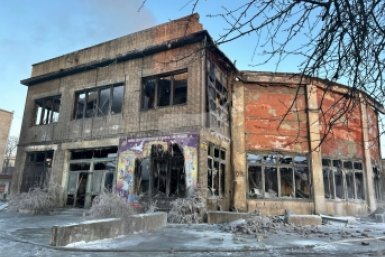 Аварийное здание бывшего цирка в Уссурийский, февраль 2026 года Александр Шепырев, ИА UssurMedia