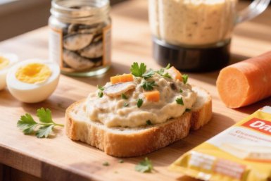 Беру 1 банку шпрот и сырок - готовлю сытную намазку на хлеб: Вкуснота за 7 минут