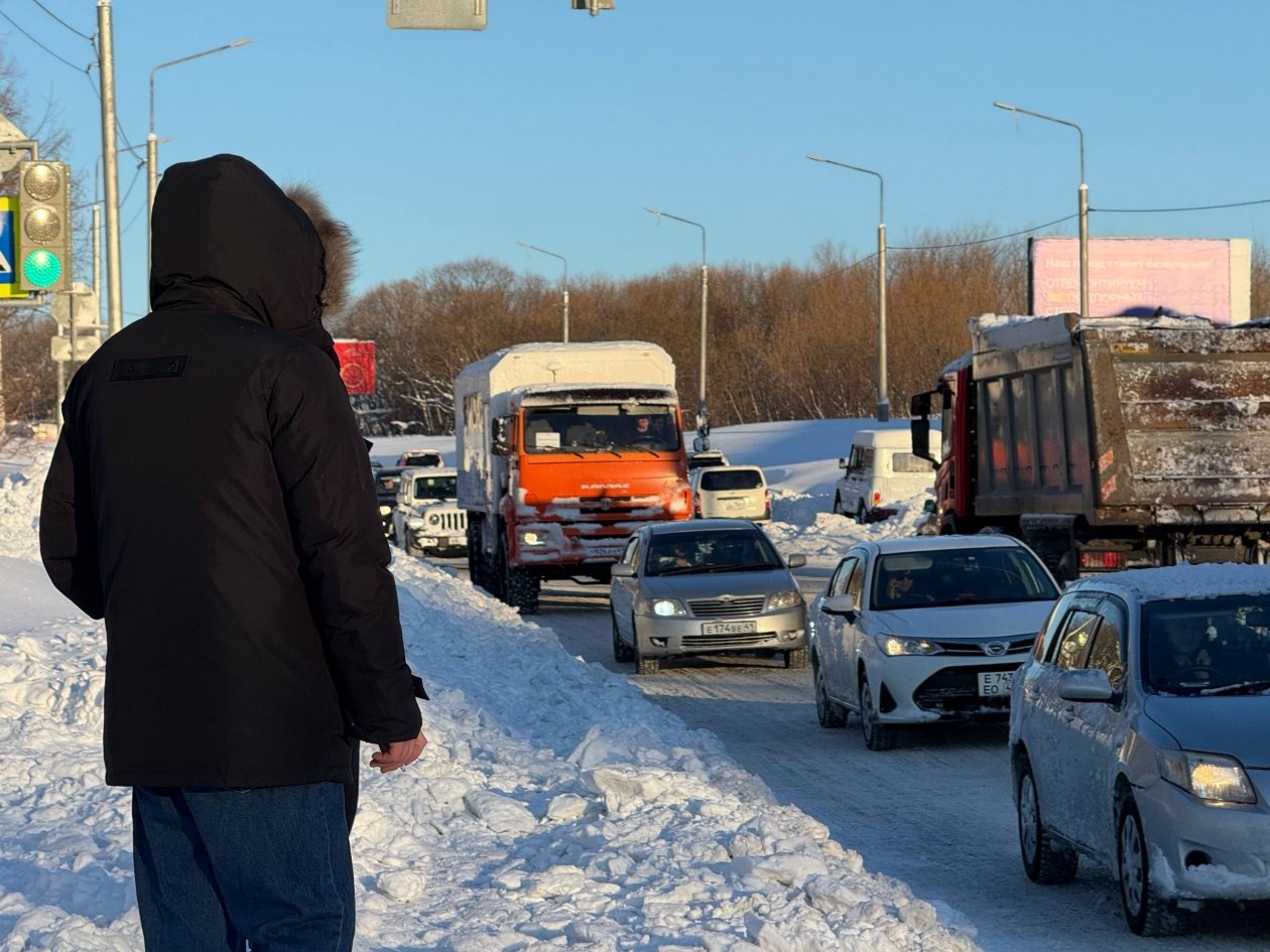 Дорога в краевой столице Правительство Камчатского края