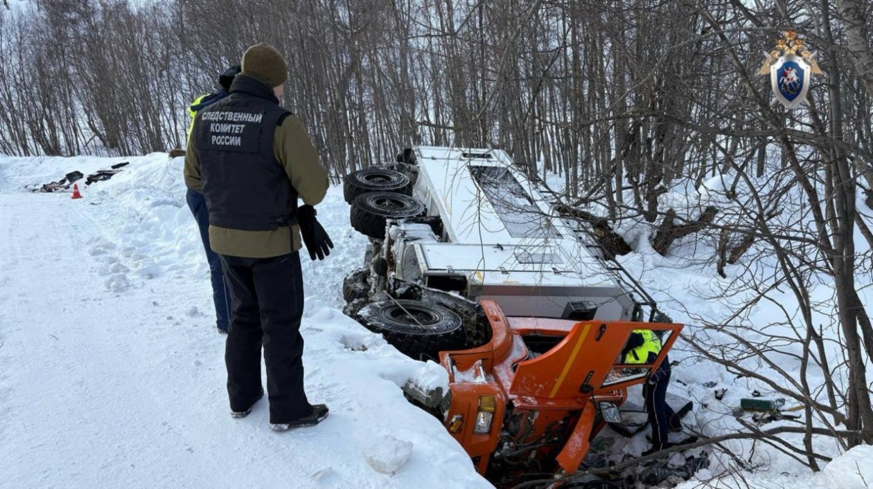 Кадры с места ДТП СУ СК России по Камчатскому краю