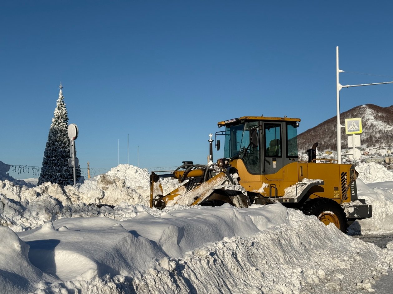 Борьба со снегом в Петропавловске-Камчатском Ольга Семёнова, ИА KamchatkaMedia