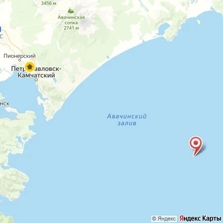 Карта сейсмособытия ФИЦ ЕГС РАН