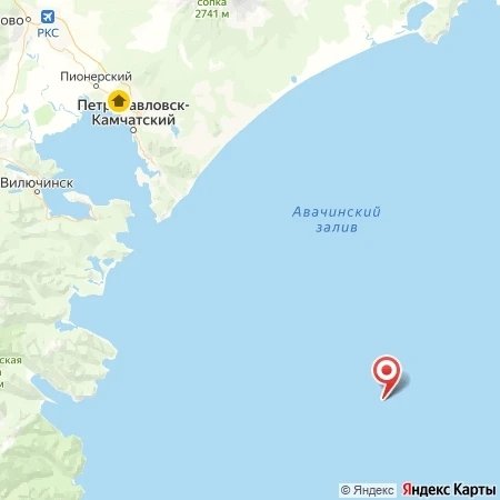 Карта сейсмособытия ФИЦ ЕГС РАН