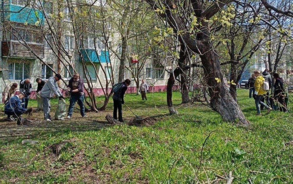 Субботник Администрация ПКГО