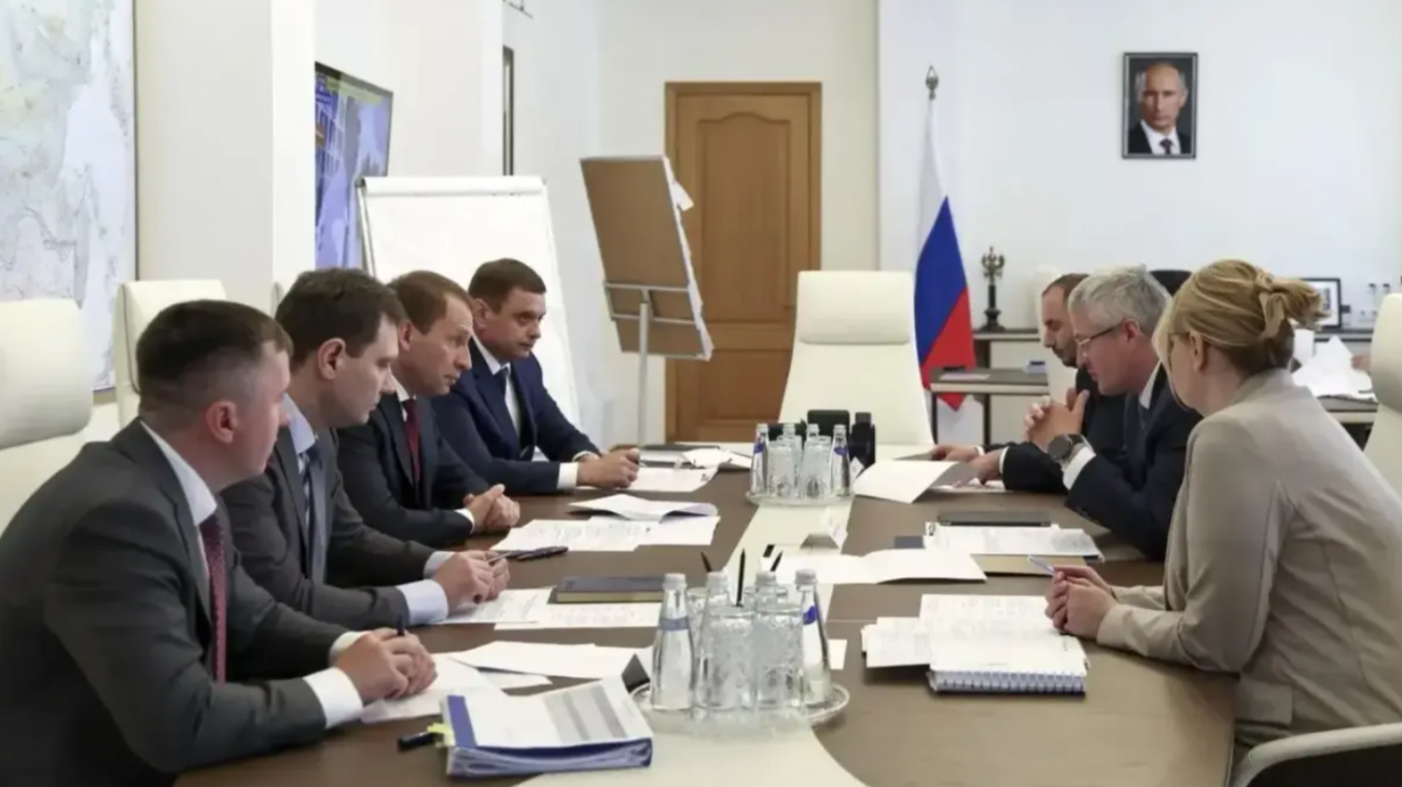 Встреча губернатора Владимира Солодова с министром природных ресурсов Александром Козловым