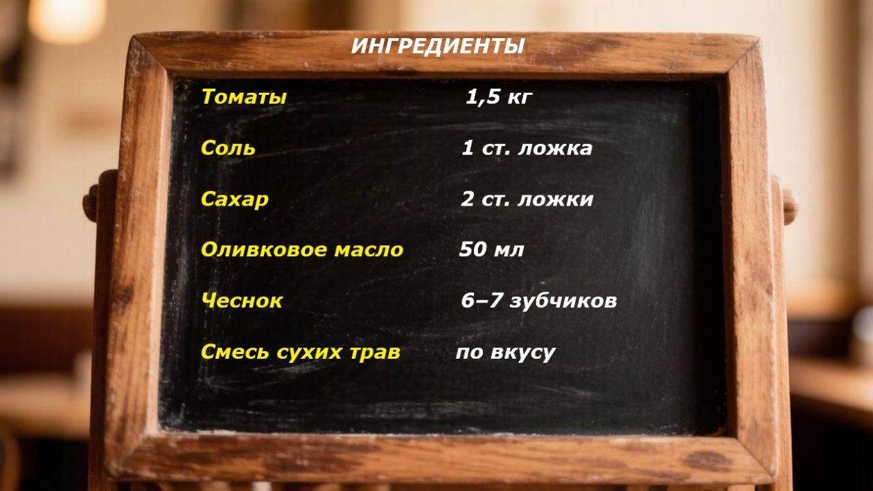 Ингредиенты
