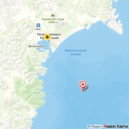 Карта сейсмособытия ФИЦ ЕГС РАН
